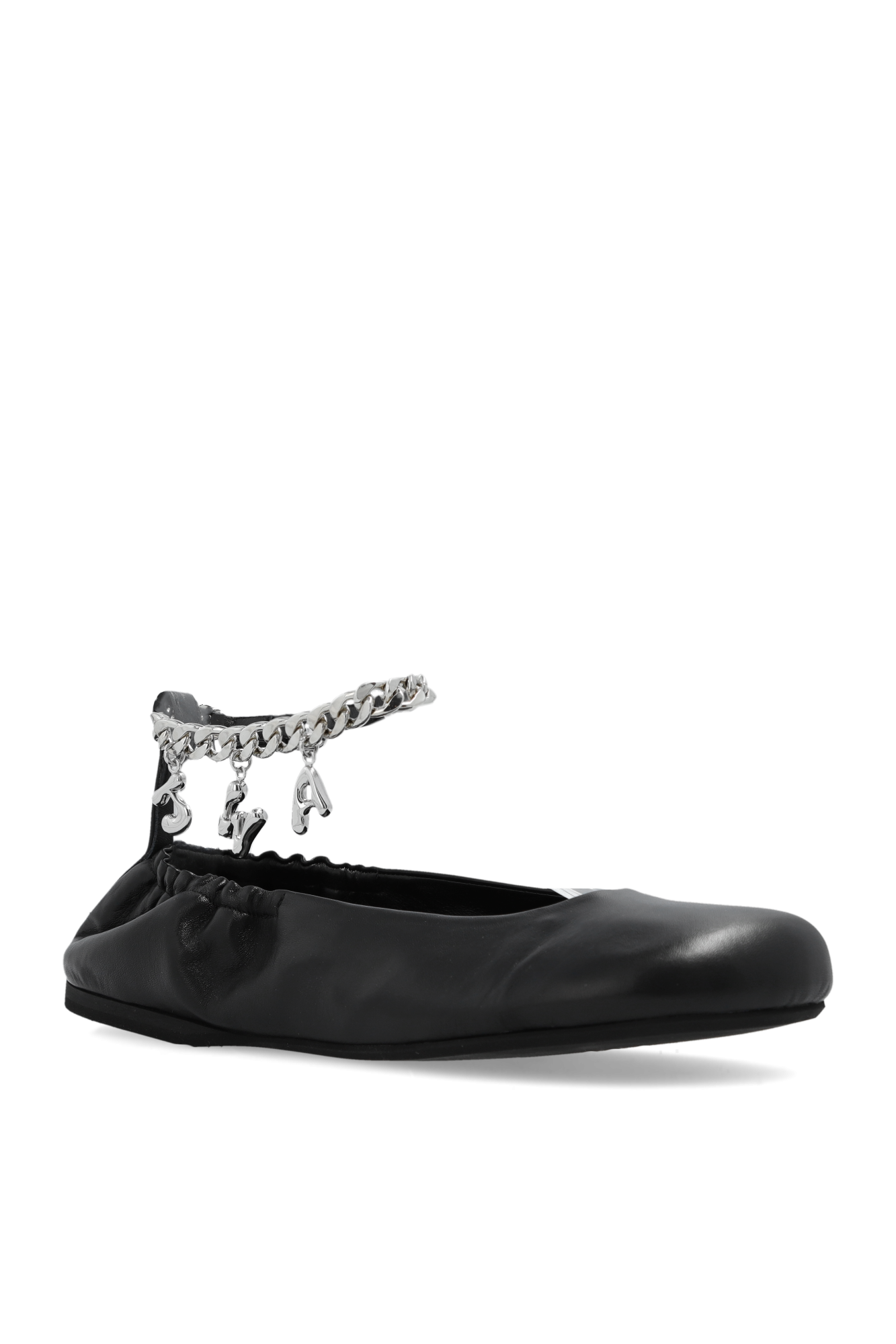 Black Leather ballet flats JW Anderson Vitkac GB